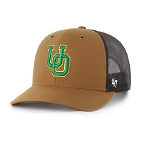 Unisex Carhartt x '47  Brown Oregon Ducks Trucker Adjustable Hat