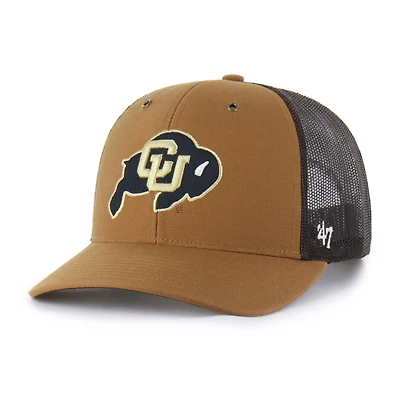 Unisex Carhartt x '47  Brown Colorado Buffaloes Trucker Adjustable Hat