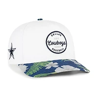 Men's '47  White/Navy Dallas Cowboys Beach Side Hitch Adjustable Hat
