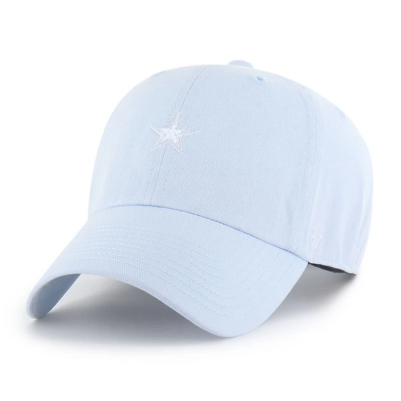 Women's '47 Light Dallas Cowboys Base Runner Ballpark Clean Up Adjustable Hat