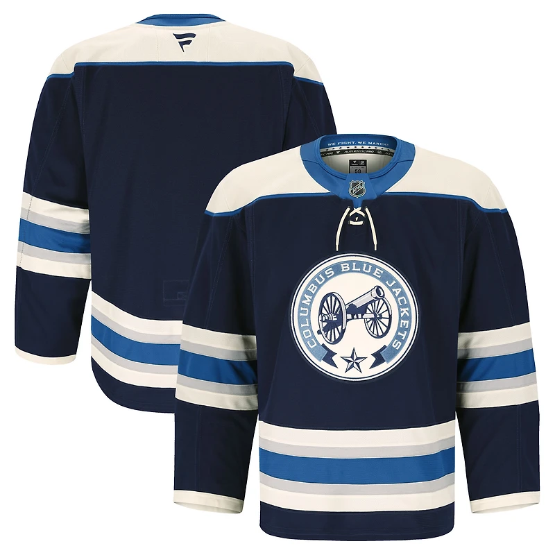 Men's Fanatics Navy Columbus Blue Jackets Alternate Authentic Pro Jersey