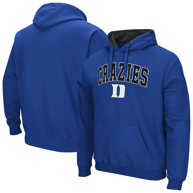 Men's Colosseum Royal Duke Blue Devils Rally Cry Fleece Hoodie