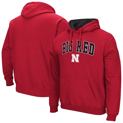 Men's Colosseum Scarlet Nebraska Huskers Rally Cry Fleece Hoodie