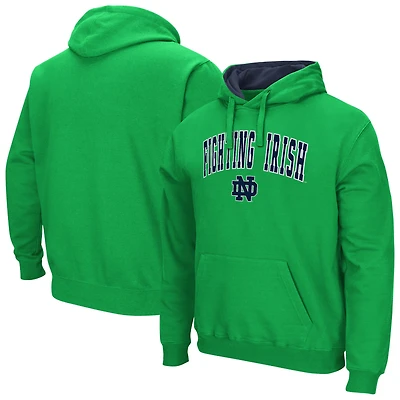 Men's Colosseum Green Notre Dame Fighting Irish Rally Cry Fleece Hoodie