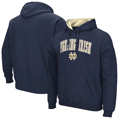 Men's Colosseum Navy Notre Dame Fighting Irish Rally Cry Fleece Hoodie