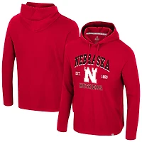 Men's Colosseum  Scarlet Nebraska Huskers Simoleans Washed Hoodie