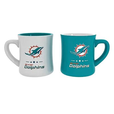 Miami Dolphins 10 oz. Ceramic Coffee Cup Gift Set
