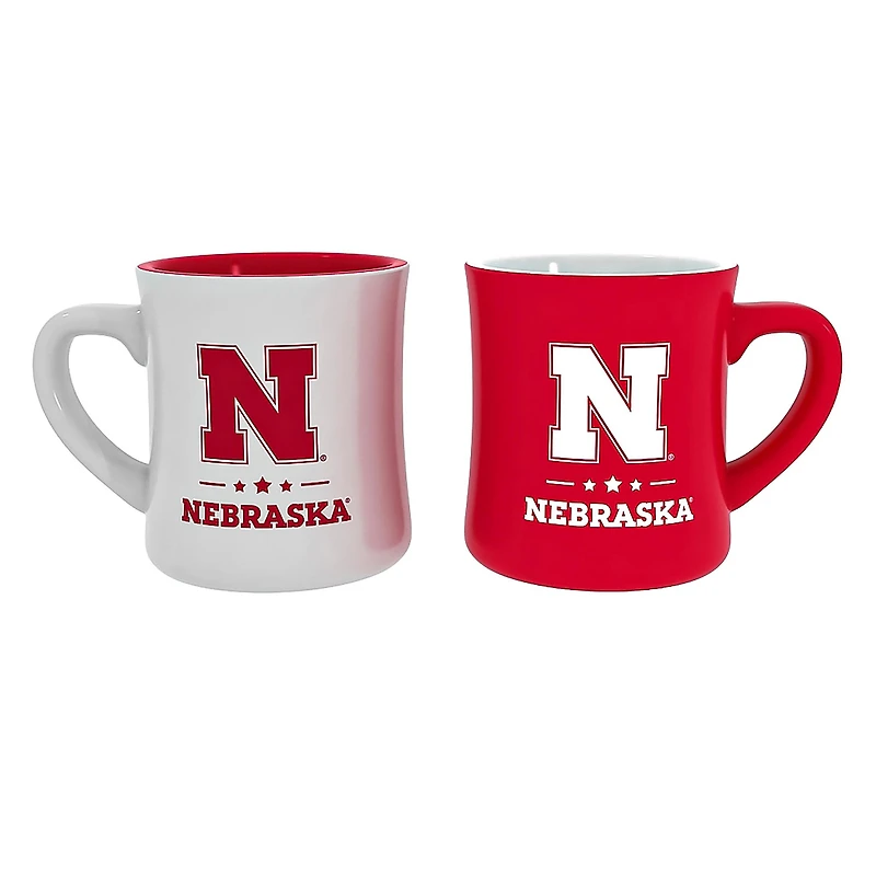 Nebraska Huskers 10 oz. Ceramic Coffee Cup Gift Set