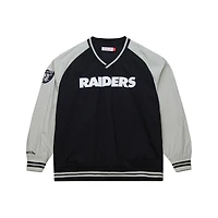 Men's Mitchell & Ness Black Las Vegas Raiders  Raglan Jacket