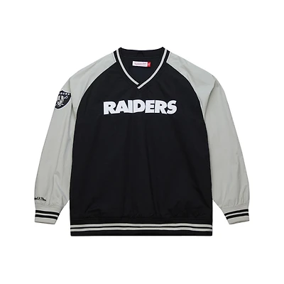 Men's Mitchell & Ness Black Las Vegas Raiders  Raglan Jacket