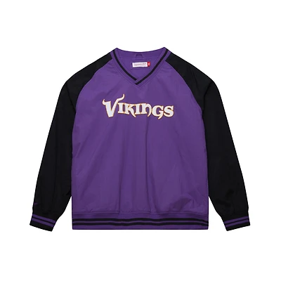Men's Mitchell & Ness Purple Minnesota Vikings  Raglan Jacket
