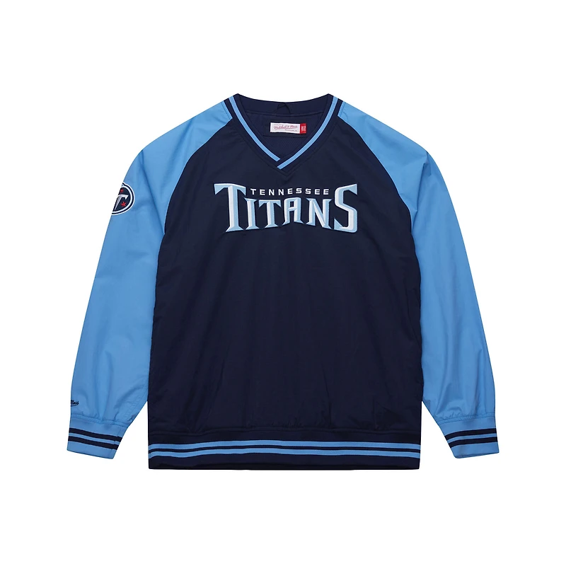 Men's Mitchell & Ness Navy Tennessee Titans  Raglan Jacket