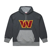 Men's Mitchell & Ness Heather Black Washington Commanders  Legacy Collection Raglan Fleece Hoodie