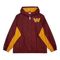 Men's Mitchell & Ness Burgundy Washington Commanders  Playmaker Full-Zip Windbreaker Jacket