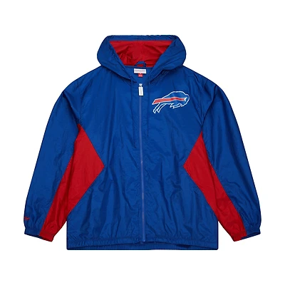 Men's Mitchell & Ness Royal Buffalo Bills  Playmaker Full-Zip Windbreaker Jacket