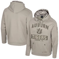 Men's Colosseum  Oatmeal Auburn Tigers Operation Hat Trick Battalion Hoodie