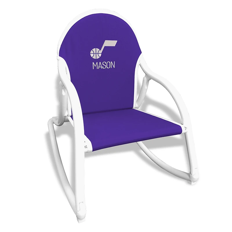 Chad & Jake Purple Utah Jazz Personalized Rocking Chair
