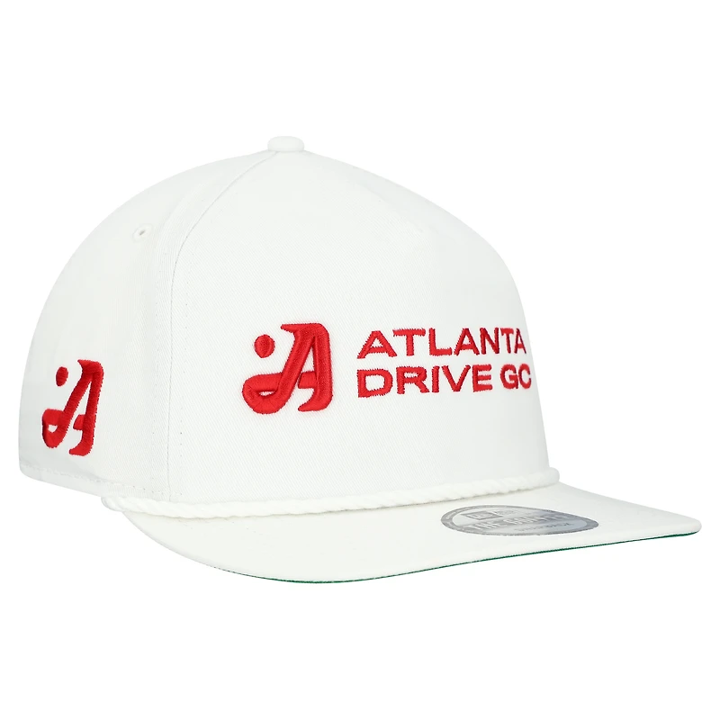 Men's New Era  White Atlanta Drive GC Adjustable Golfer Hat
