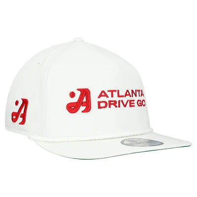 Men's New Era White Atlanta Drive GC Adjustable Golfer Hat