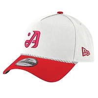 Men's New Era  White Atlanta Drive GC 9FORTY A-Frame Adjustable Rope Hat