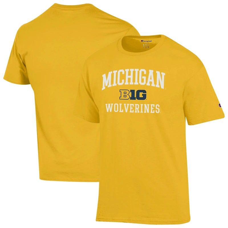 Men's Champion Maize Michigan Wolverines T-Shirt