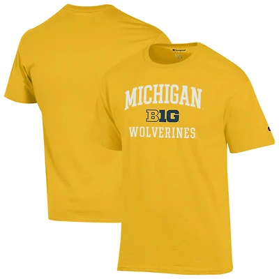 Men's Champion Maize Michigan Wolverines T-Shirt