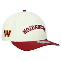 Men's New Era  Cream Washington Commanders Upside Down 9FIFTY A-Frame Snapback Hat