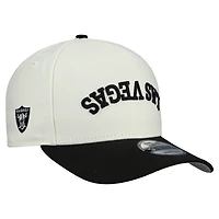 Men's New Era  Cream Las Vegas Raiders Upside Down 9FIFTY A-Frame Snapback Hat