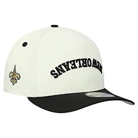 Men's New Era  Cream New Orleans Saints Upside Down 9FIFTY A-Frame Snapback Hat