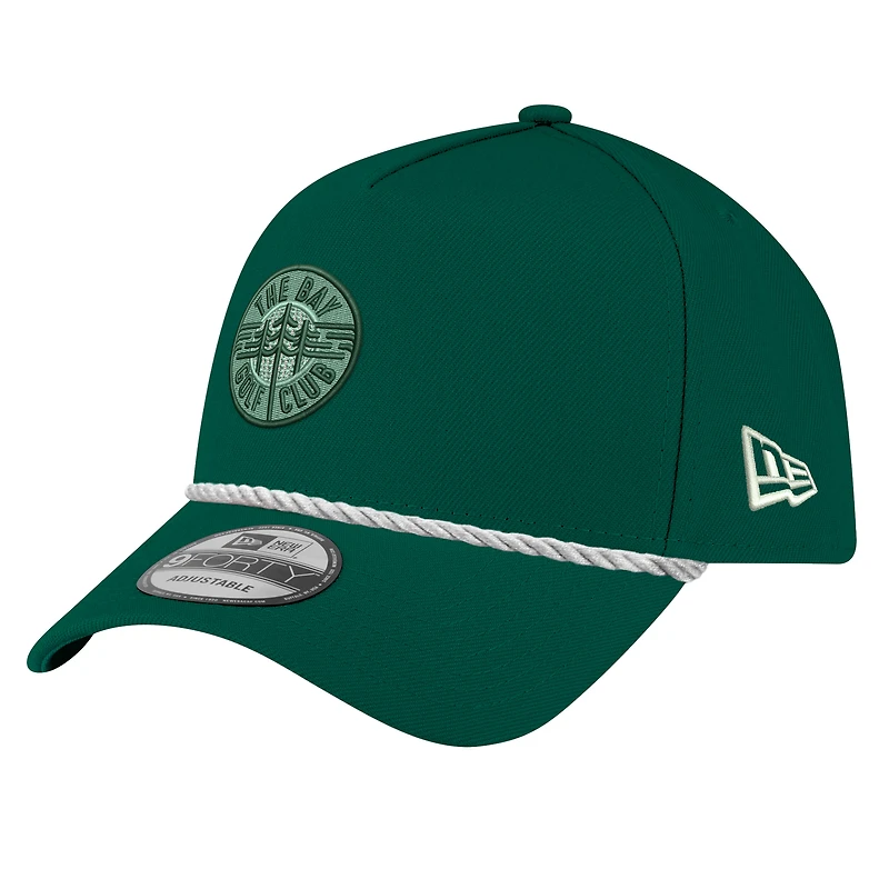 Men's New Era  Forest Green The Bay Golf Club 9FORTY A-Frame Adjustable Rope Hat
