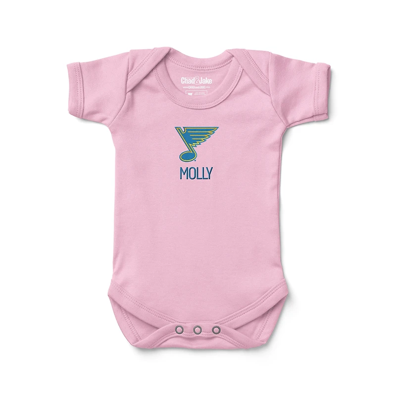 Newborn & Infant Chad Jake Light St. Louis Blues Personalized Bodysuit
