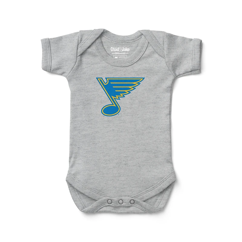 Newborn & Infant Chad Jake Heather Gray St. Louis Blues Bodysuit