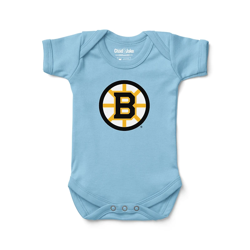 Newborn & Infant Chad Jake Light Blue Boston Bruins Bodysuit