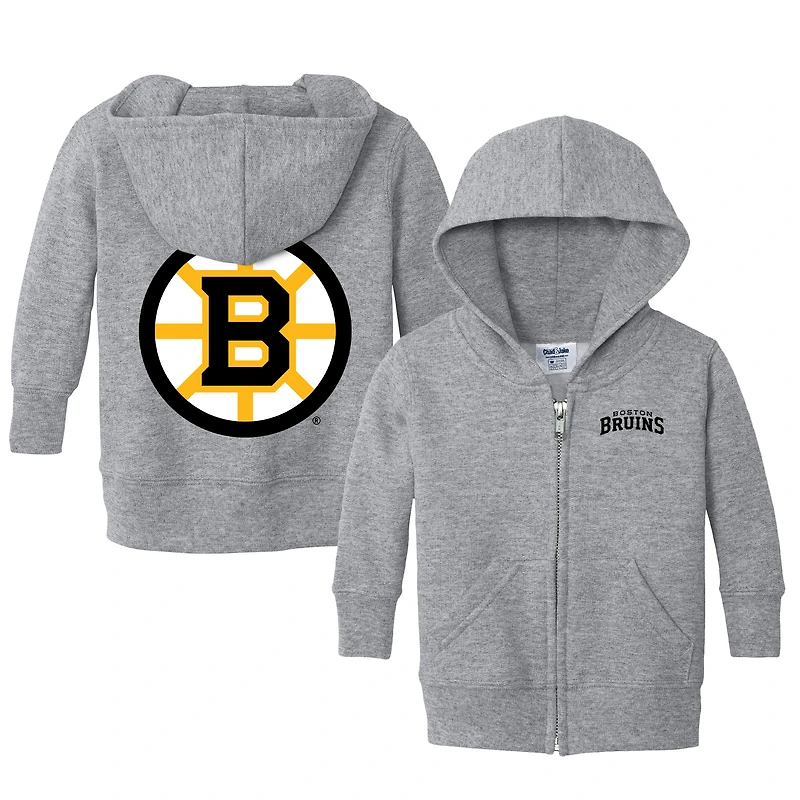 Newborn & Infant Chad Jake Heather Gray Boston Bruins Full-Zip Sweatshirt