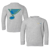 Toddler Chad & Jake Heather Gray St. Louis Blues Pullover Sweatshirt