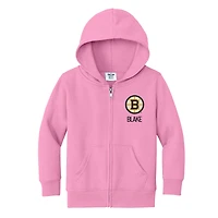 Toddler Chad & Jake Boston Bruins Personalized Full-Zip Sweatshirt