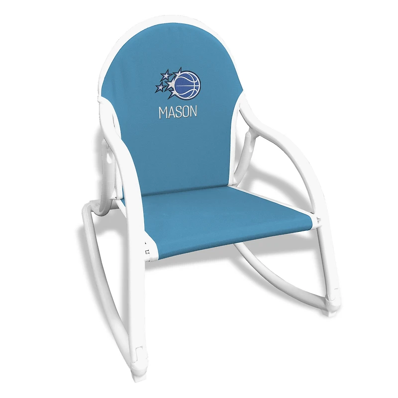 Chad & Jake Light Blue Orlando Magic Personalized Rocking Chair