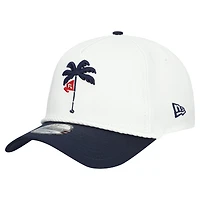 Men's New Era  White Jupiter Links Golf Club 9FORTY A-Frame Adjustable Rope Hat