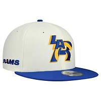 Men's New Era Cream/Royal Los Angeles Rams City Originals 9FIFTY Snapback Hat