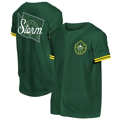 Men's New Era Green Seattle Storm 2026 WNBA Draft Hometown Baseball Jersey