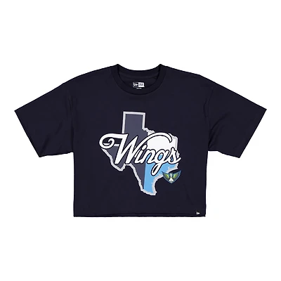 Women's New Era Navy Dallas Wings 2026 WNBA Draft Hometown Boxy T-Shirt