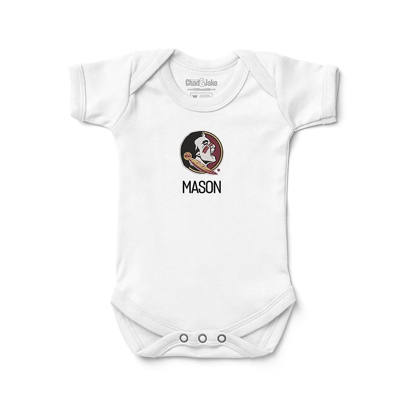 Unisex Infant Chad & Jake Florida State Seminoles Personalized Bodysuit