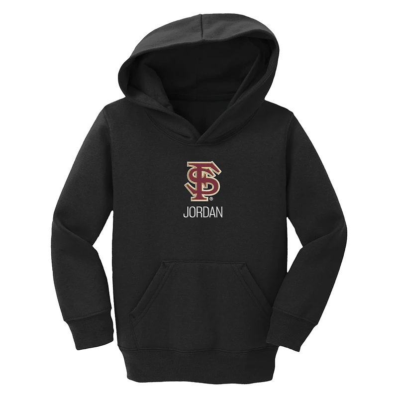 Toddler Chad & Jake Black Florida State Seminoles Personalized Hoodie