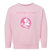 Toddler Chad & Jake Pink Florida State Seminoles Varsity Crewneck Sweatshirt