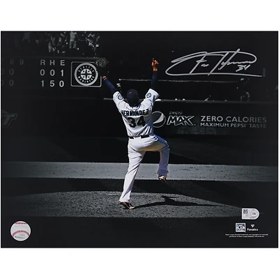 Felix Hernandez Seattle Mariners Autographed 11" x 14" Perfect Game Celebration Spotlight Photograph