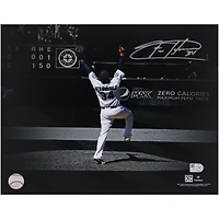 Felix Hernandez Seattle Mariners Autographed 11" x 14" Perfect Game Celebration Spotlight Photograph