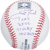 Scott Rolen St. Louis Cardinals Autographed Hall of Fame Logo Baseball with Multiple Inscriptions
