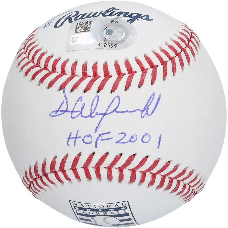Dave Winfield New York Yankees Autographed Hall of Fame Logo Baseball with Multiple Inscriptions