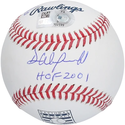 Dave Winfield New York Yankees Autographed Hall of Fame Logo Baseball with Multiple Inscriptions