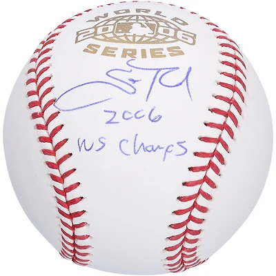 Scott Rolen St. Louis Cardinals Autographed 2006 World Series Logo Baseball with "2006 WS Champs" Inscription